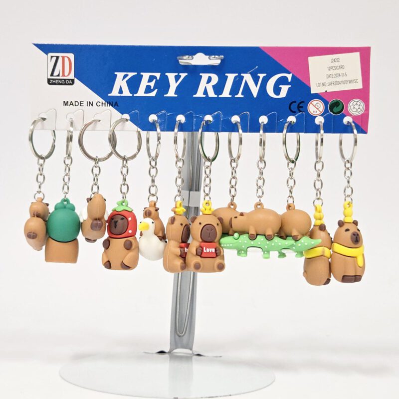 Sleutelhanger | Capybara II | 12pcs