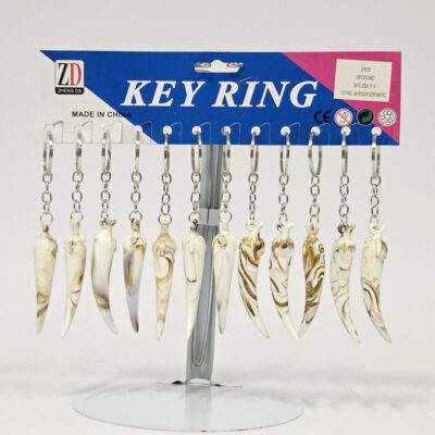 Sleutelhanger | Shark Tooth | 12pcs