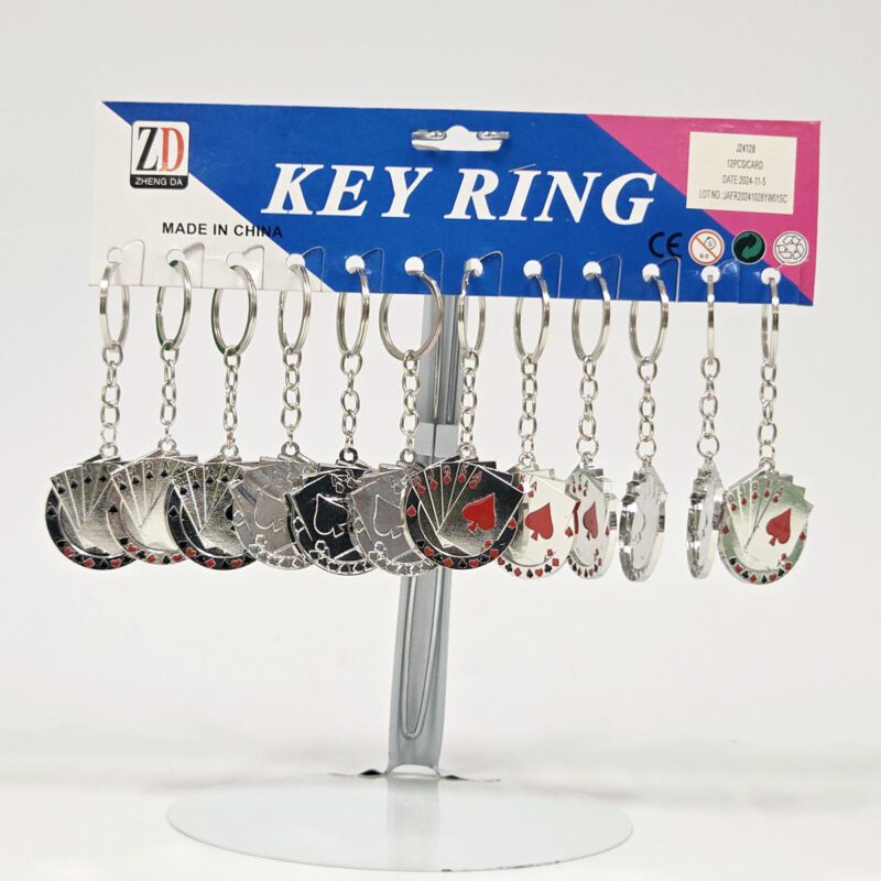 Sleutelhanger | Poker | 12pcs