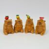 Capibara met fruit | 4 asst. | 12cm