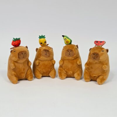 Capibara met fruit | 4 asst. | 12cm
